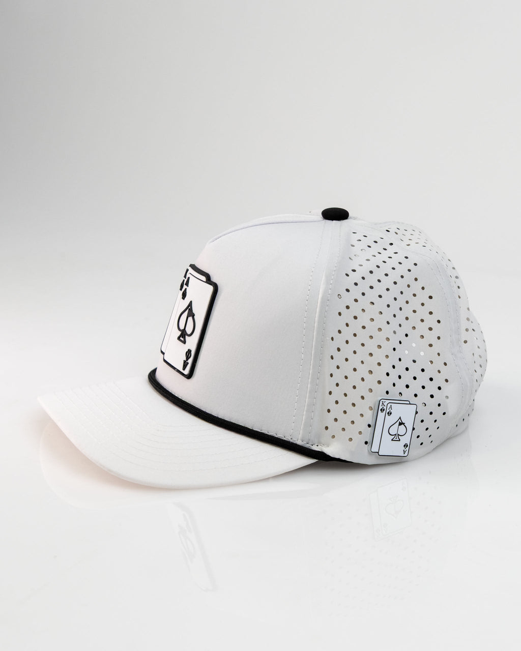 Ace/King White - Perforated Rope Hat