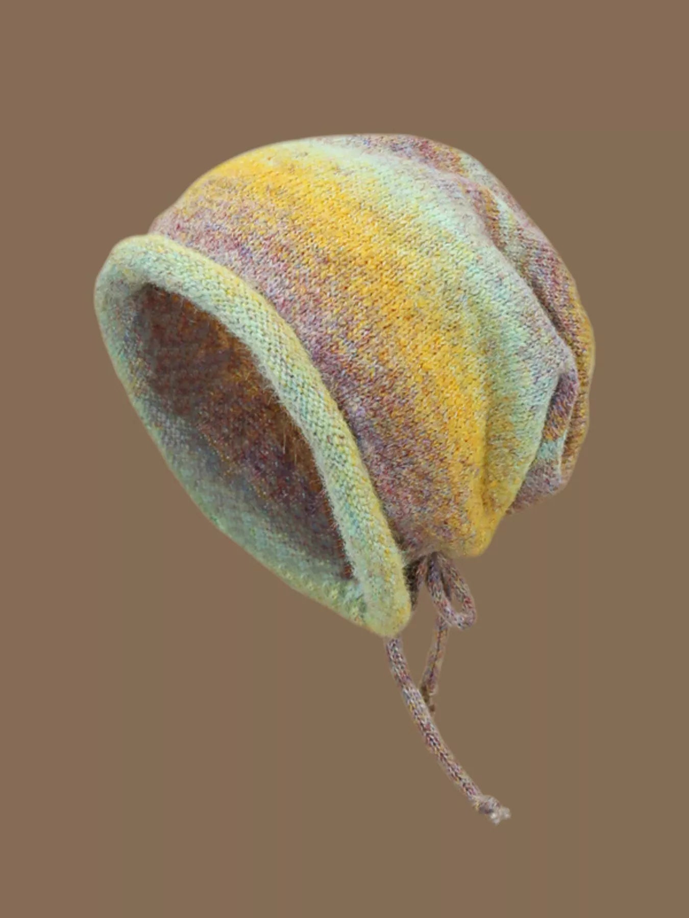 Colorful Knitted Tie-Dye Beanie Hat