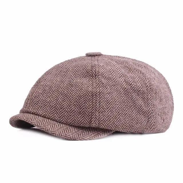 Classic Fashion Men’s Autumn Cap For Men Retro Casual Design Four Season Hats For Boys Vintage Design Flat Caps For Men