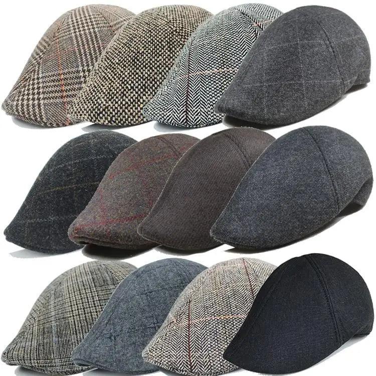 Classic Fashion Men’s Autumn Cap For Men Retro Casual Design Four Season Hats For Boys Vintage Design Flat Caps For Men