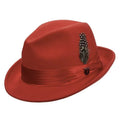 Stacy Adams Johnston - Soft Wool Felt Fedora Hat (Closeout)