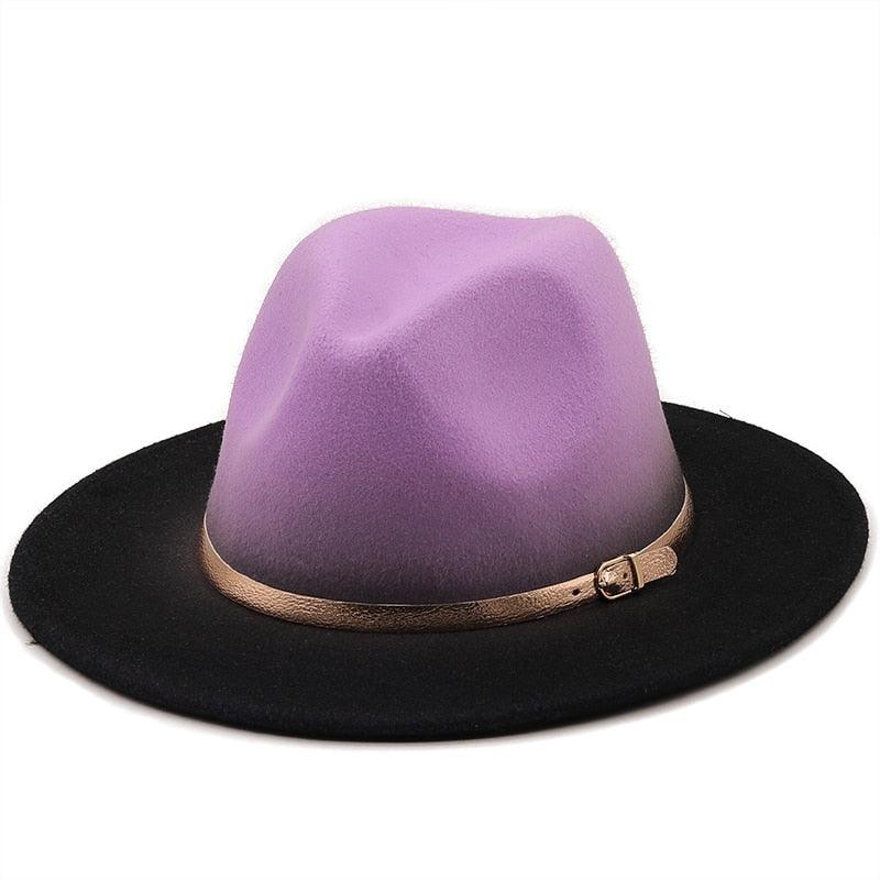 Winter Autumn Polyester Men And Women Big Fedora Hat Jazz Top Hat Autumn and Winter Solid Color Comfortable Hat Wedding Hat Fedoras Jazz Hat Outdoor 2 Mixed Colors Hats